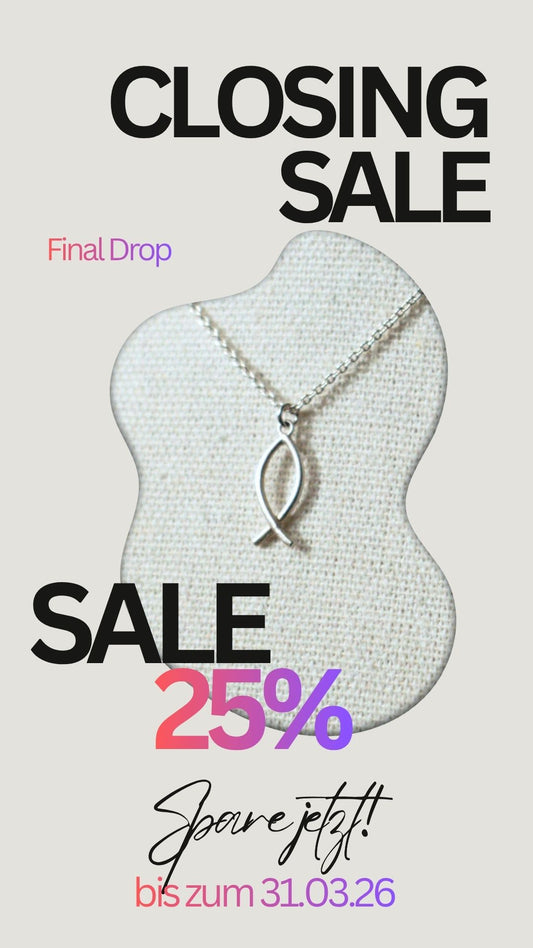 Silberne Kette mit filigranem Fischanhänger